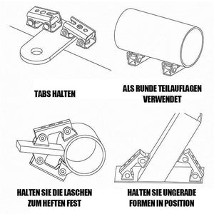 Einstellbarer Schweißmagnethalter (2 Stücke pro Packung )