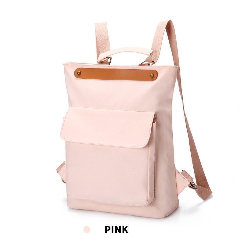 Süße einfarbige Schultasche mit großer Kapazität